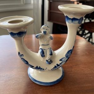 Chinoiserie Monkey Dual Candlestick Holder